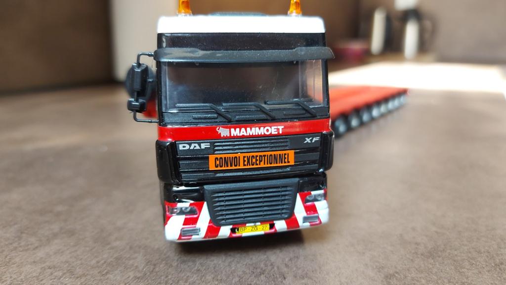 Mammoet DAF met uitschuifbare dieplader - Lion Toys, Ophalen of Verzenden, Bus of Vrachtwagen, Lion Toys