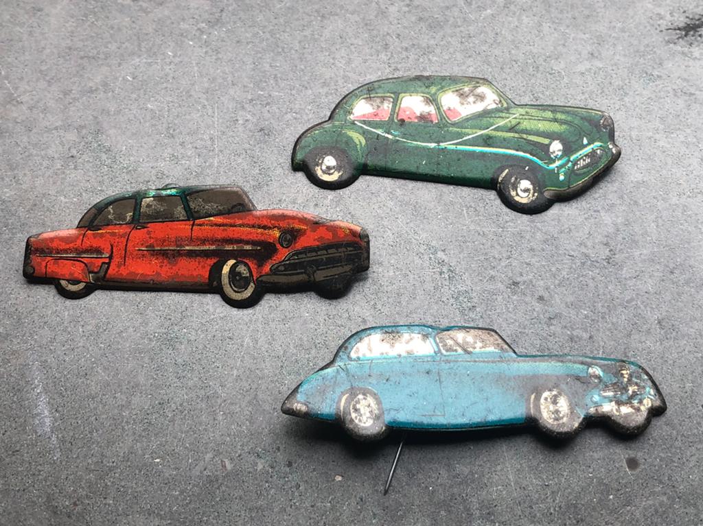 Serie speldjes: Alfa-Romeo 1900 - Hudson Jetliner - Simca 8, Ophalen of Verzenden, Gebruikt, Overige onderwerpen, Speldje of Pin
