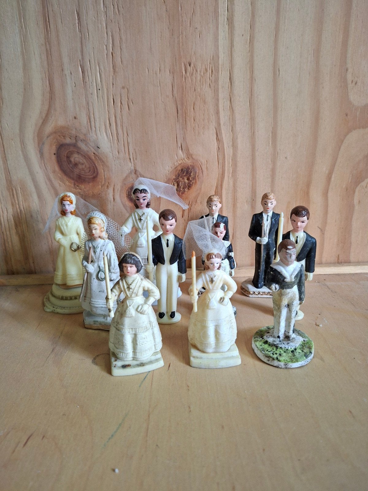 Communie of Taartdecoratie Figuren, 11 stuks, Ophalen of Verzenden