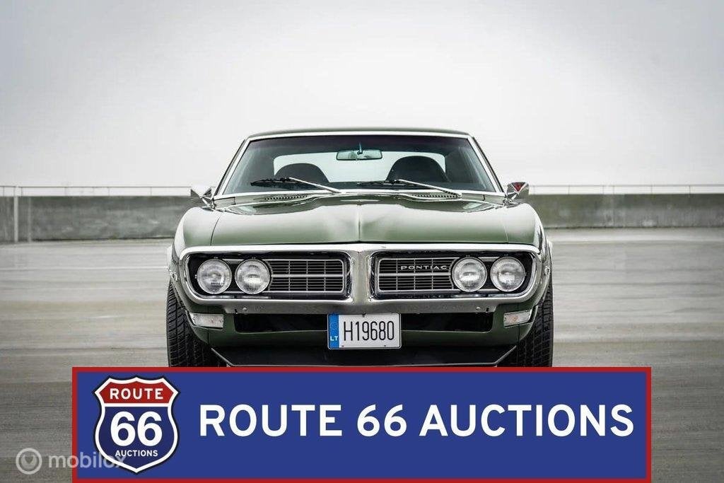 Pontiac Firebird | 1968 | Route 66 Auctions, Auto's, Oldtimers, Pontiac, Overige carrosserieën, Zwart, Bedrijf