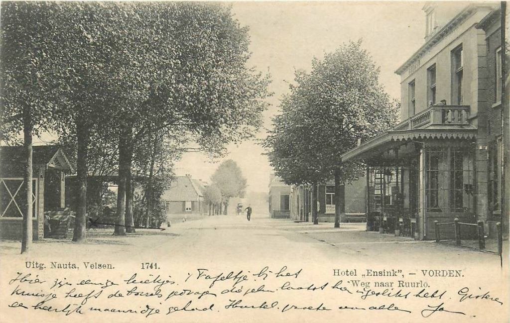 388-550-035 Vorden Hotel Ensink Weg naar Ruurlo, Verzenden, Voor 1920, Gelderland