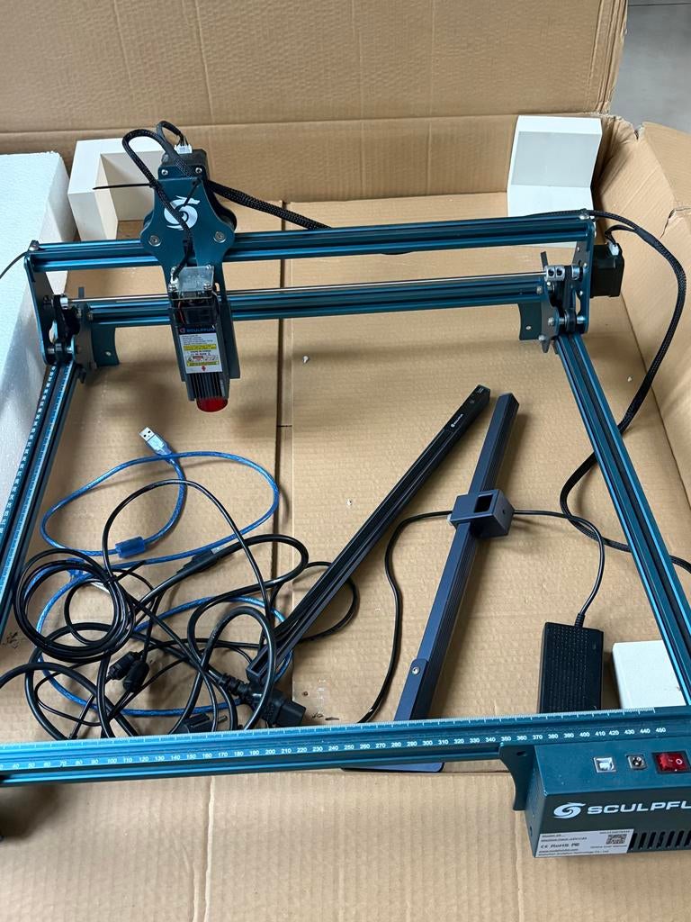 SCULPFUN S9 5.5W Lasergraveermachine + camera Free, Ophalen of Verzenden, Nieuw