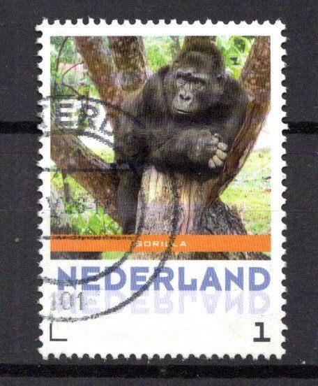 gestempelde zegel. persoonlijke: uit serie van 9. gorilla, Ophalen of Verzenden, Na 1940, Gestempeld