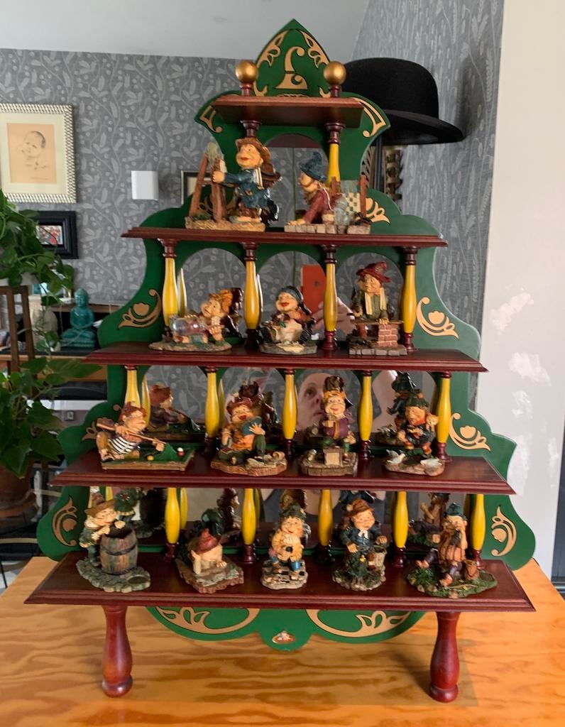 Efteling Laaf hobby atelier / spiegelkast incl 14 beeldjes, Verzamelen, Ophalen, Zo goed als nieuw, Laaf