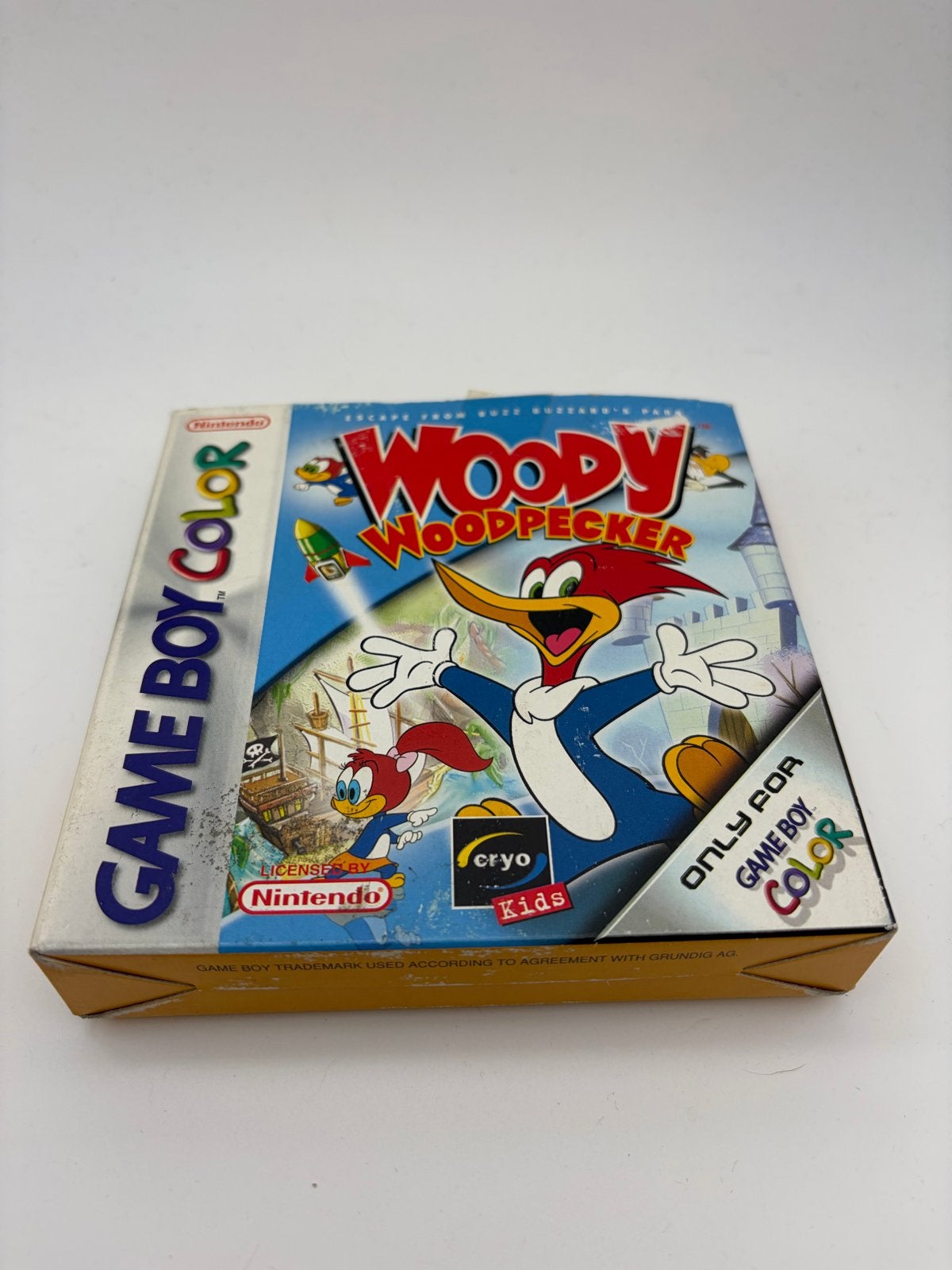 Woody Woodpecker Game Boy Color (Compleet in doos), 1 speler, Ophalen of Verzenden, Zo goed als nieuw, Vanaf 3 jaar