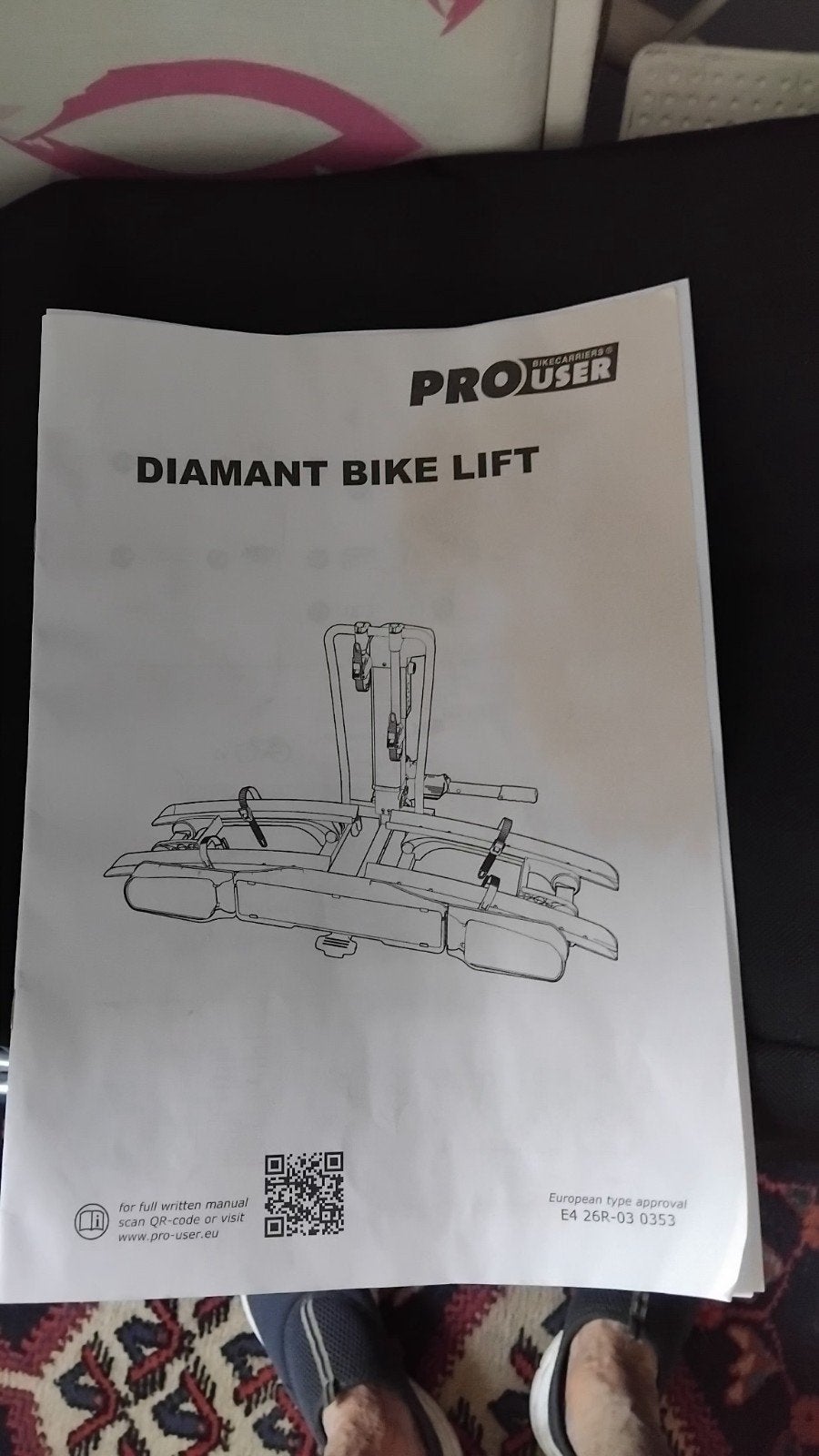 Fietsendrager Pro User, Ophalen