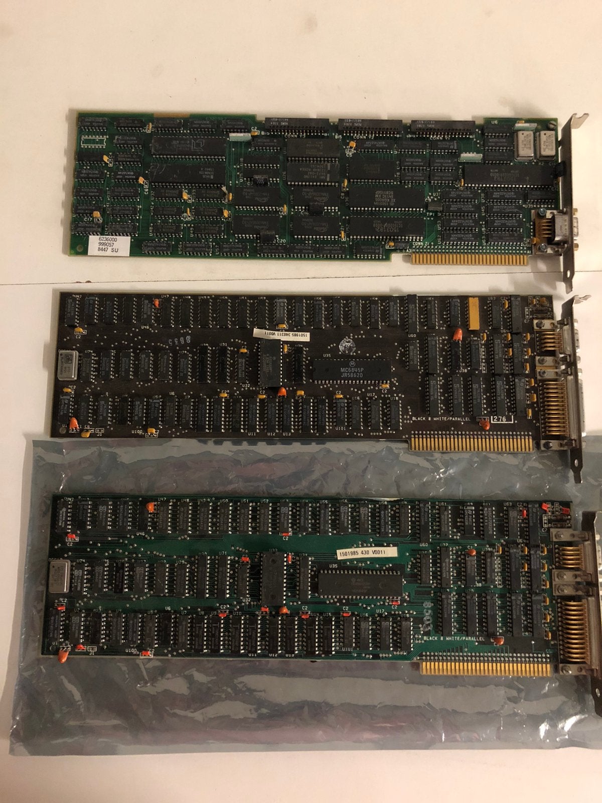 (IBM) Monochrome videokaarten 8bit ISA full length (3x)., Ophalen of Verzenden