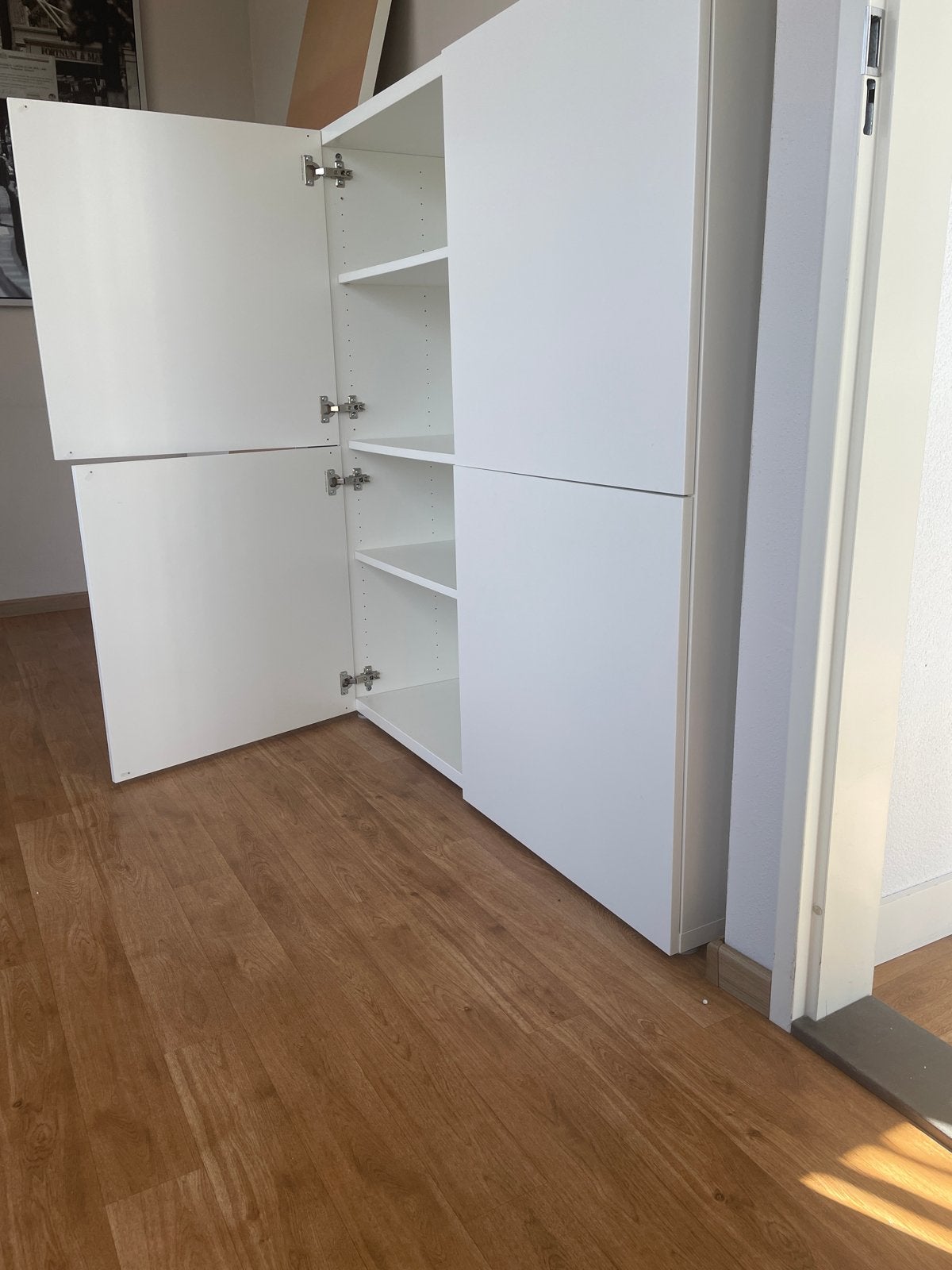 2 Greeploze Opbergkasten - Wit, 130x60x41.5 cm, Ophalen, Gebruikt
