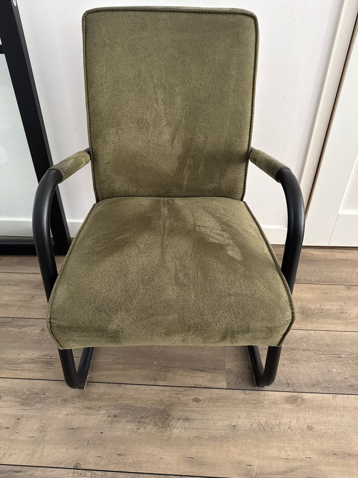 3 groene eettafel stoelen, Ophalen, Gebruikt, Overige kleuren, Drie