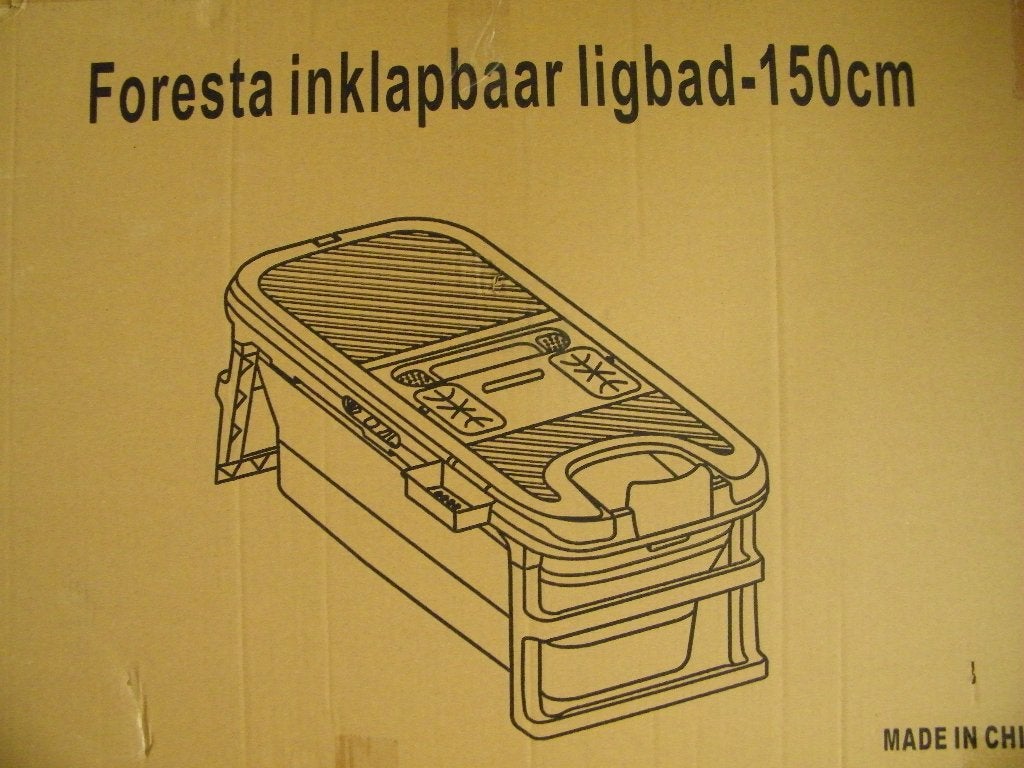 Opvouwbaar ligbad 150 cm Merk Foresta 1 keer gebruikt, Ophalen, Zo goed als nieuw