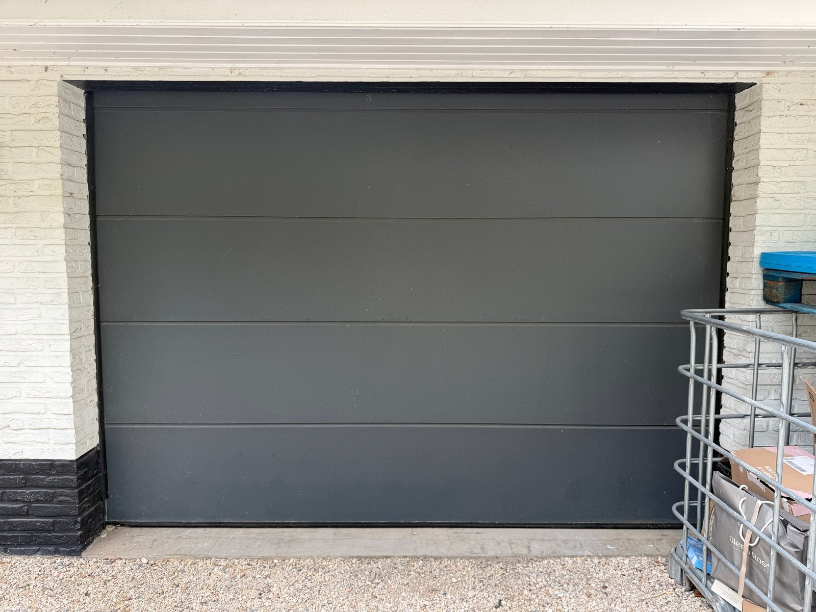 Garagedeur met riemaandrijving en motor overheaddeur 300x210, Doe-het-zelf en Verbouw, Gebruikt, 120 cm of meer, Garagedeur, Ophalen of Verzenden