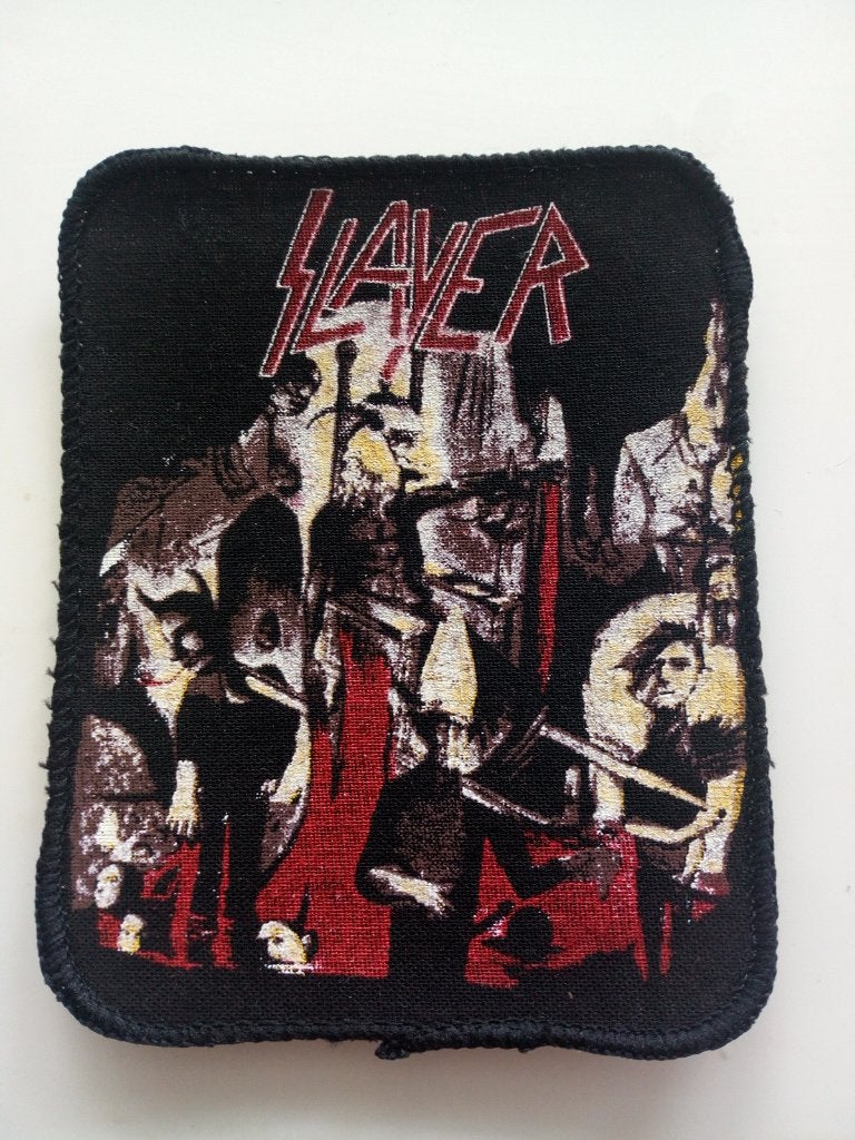 Slayer vrij zeldzame vintage 1987 Reign In Blood patch 11, Verzenden, Nieuw, Kleding