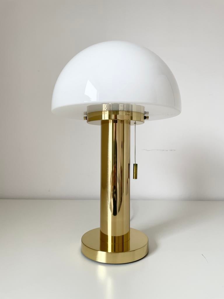 Vintage midcentury Glashütte Limburg, mushroom tafellamp, Antiek en Kunst, Antiek | Lampen, Ophalen of Verzenden