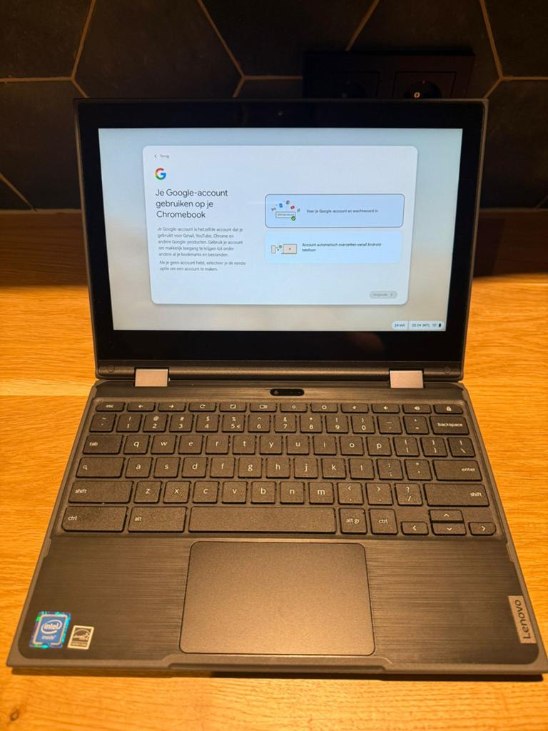 Lenovo 300e Chromebook met Touchscreen, Computers en Software, Chromebooks, Zo goed als nieuw, 11 inch, 4 GB of minder, 32 GB of minder