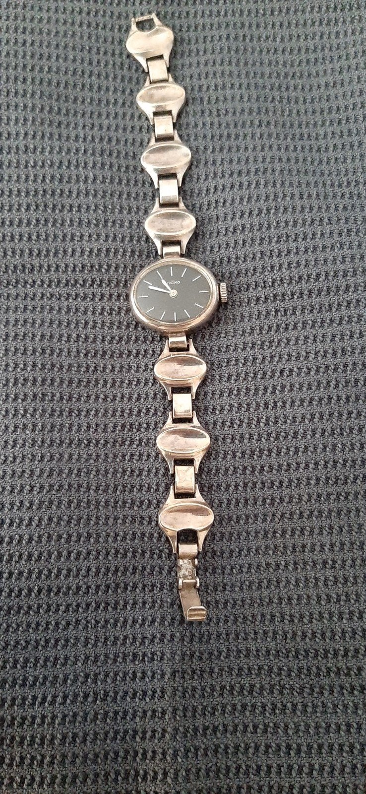 Vintage zilveren Ivano Dames Horloge - Zilver 835, Ophalen of Verzenden