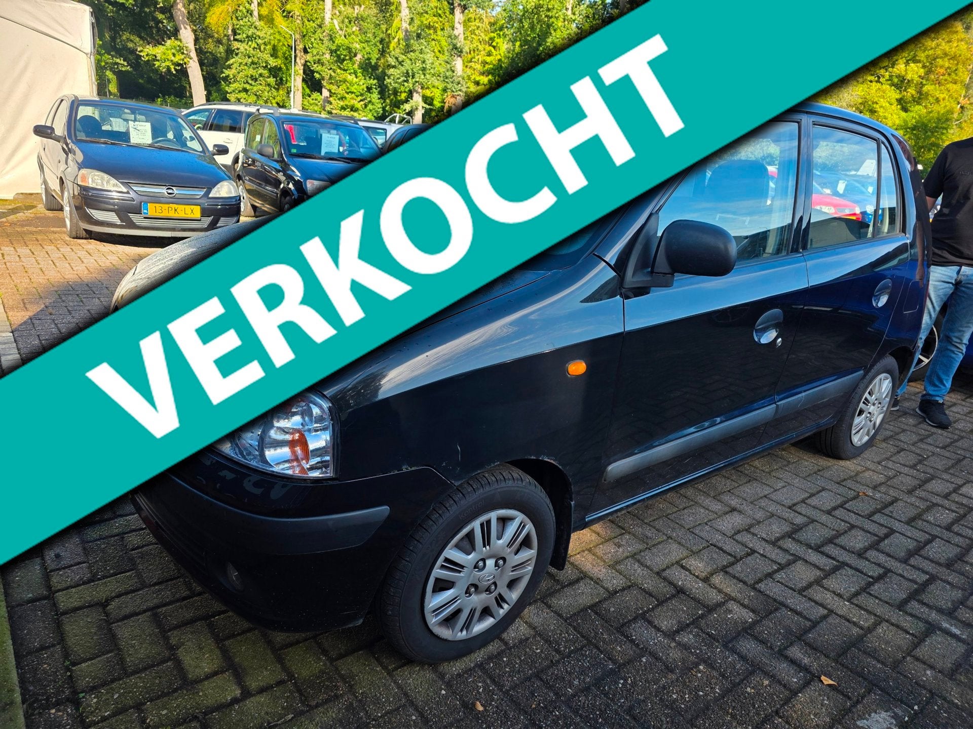 Hyundai Atos 1.1i Active Cool, Auto's, Voorwielaandrijving, 31 €/maand, 4 cilinders, Zwart