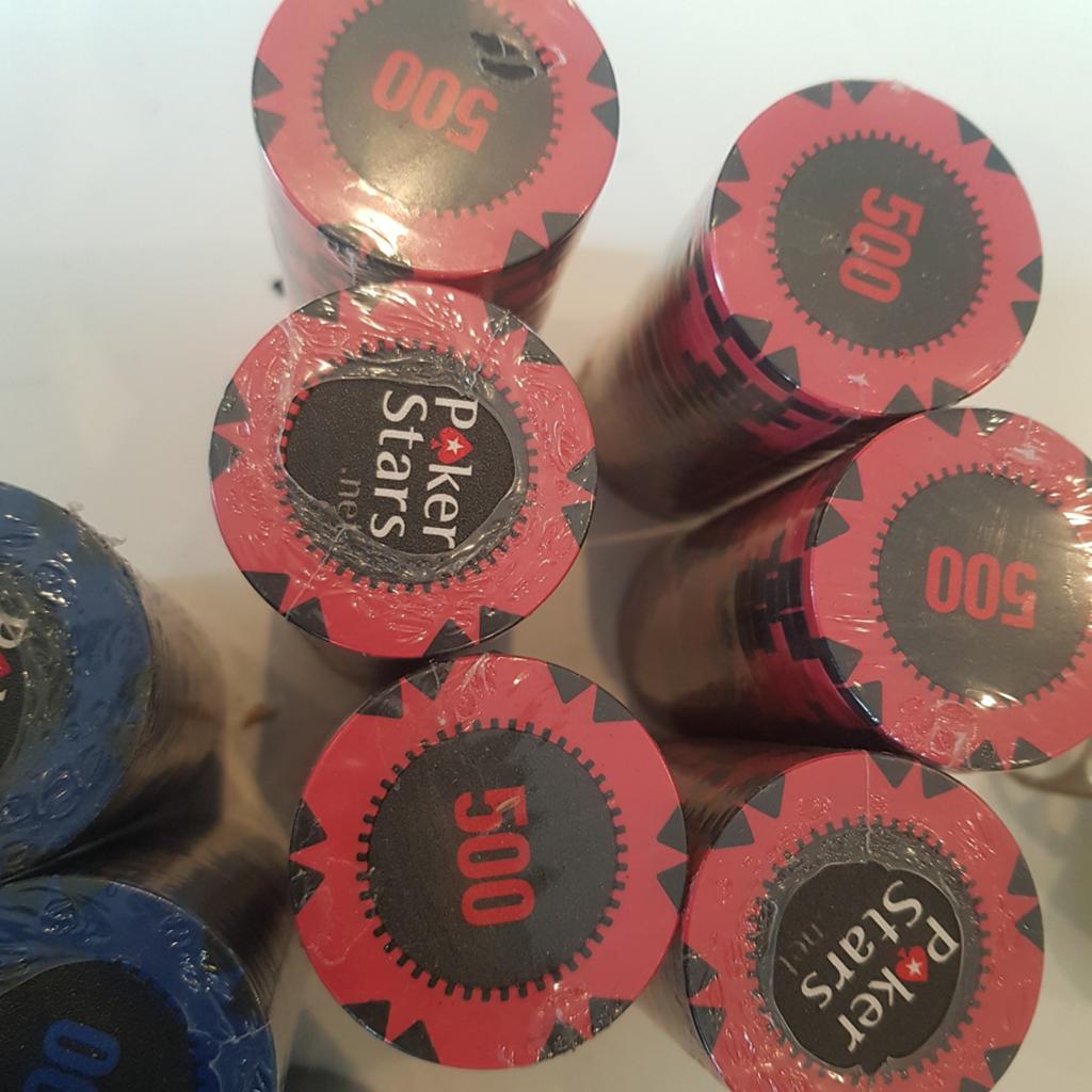PokerStars Fiches Waarde 500 - Ongeveer 100 Stuks, Vijf spelers of meer, Ophalen of Verzenden, Gebruikt, PokerStars