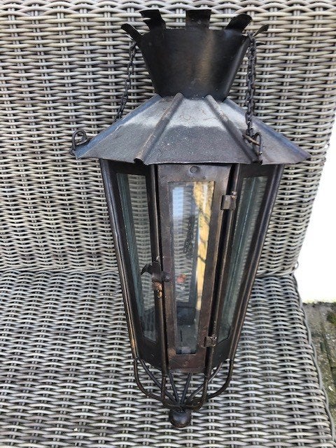 Vintage hanglamp, Huis en Inrichting, Ophalen of Verzenden, Gebruikt, Metaal