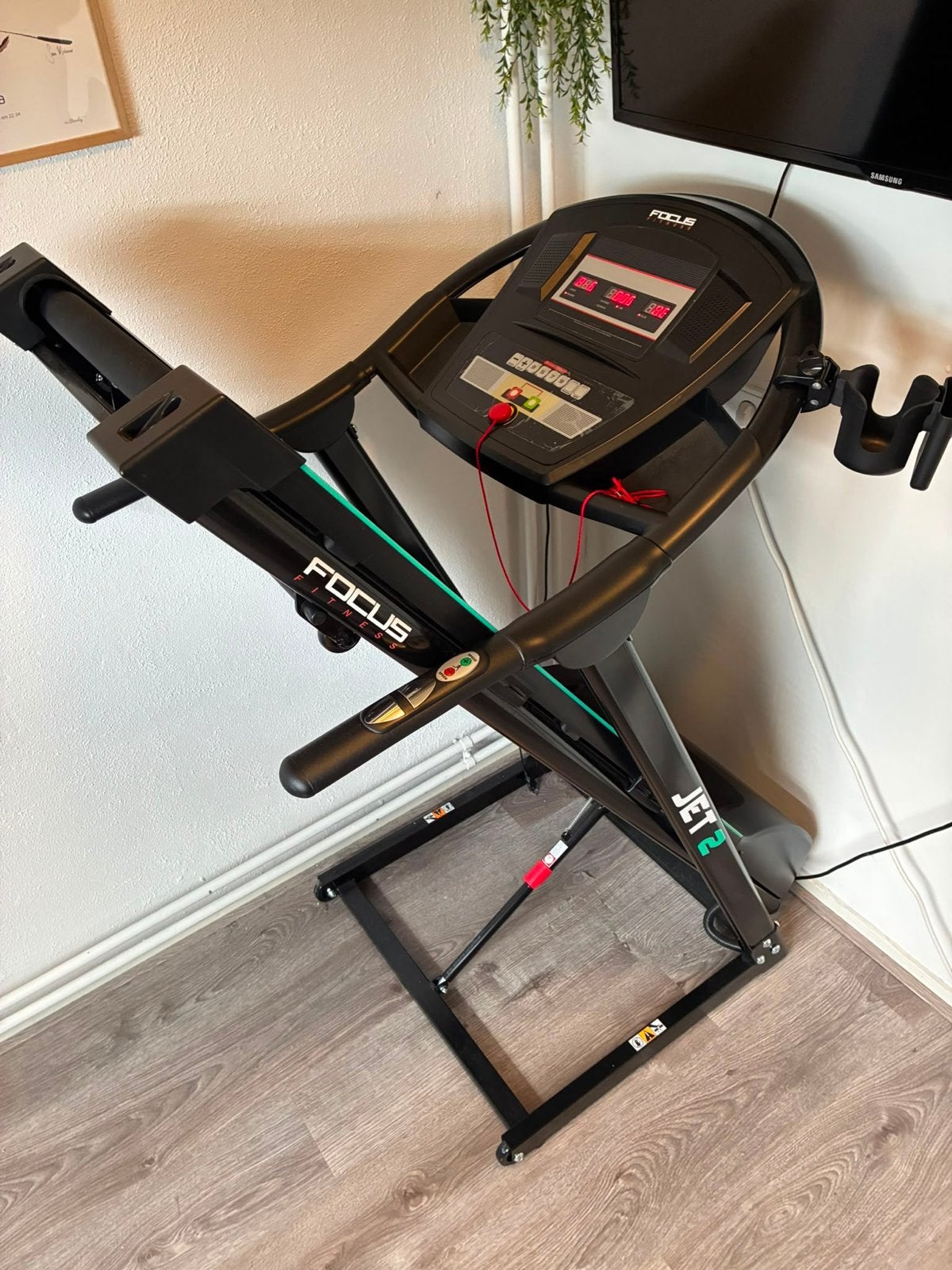 Inklapbare Focus Fitness Jet 2 Loopband - Helling, Ophalen, Zo goed als nieuw, Metaal, Loopband