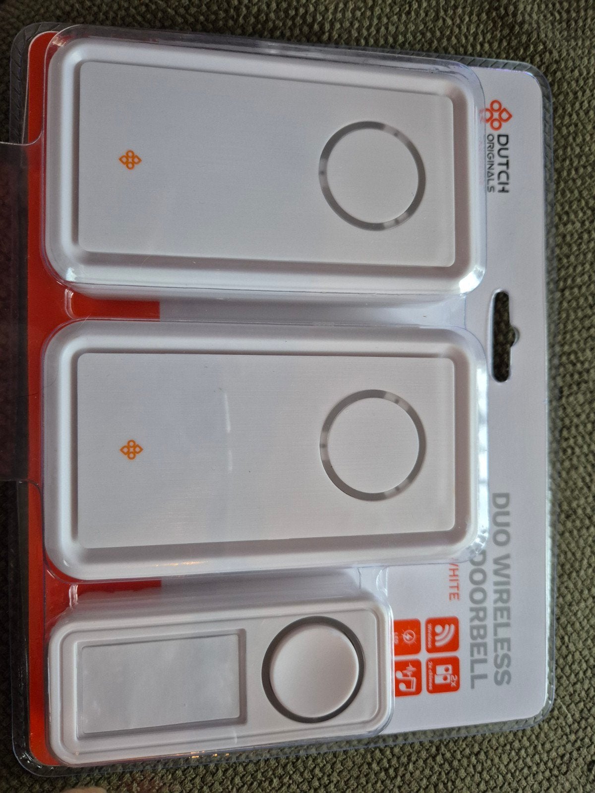Draadloze Deurbel Duo Set - Dutch Originals, Ophalen of Verzenden, Nieuw, Draadloos
