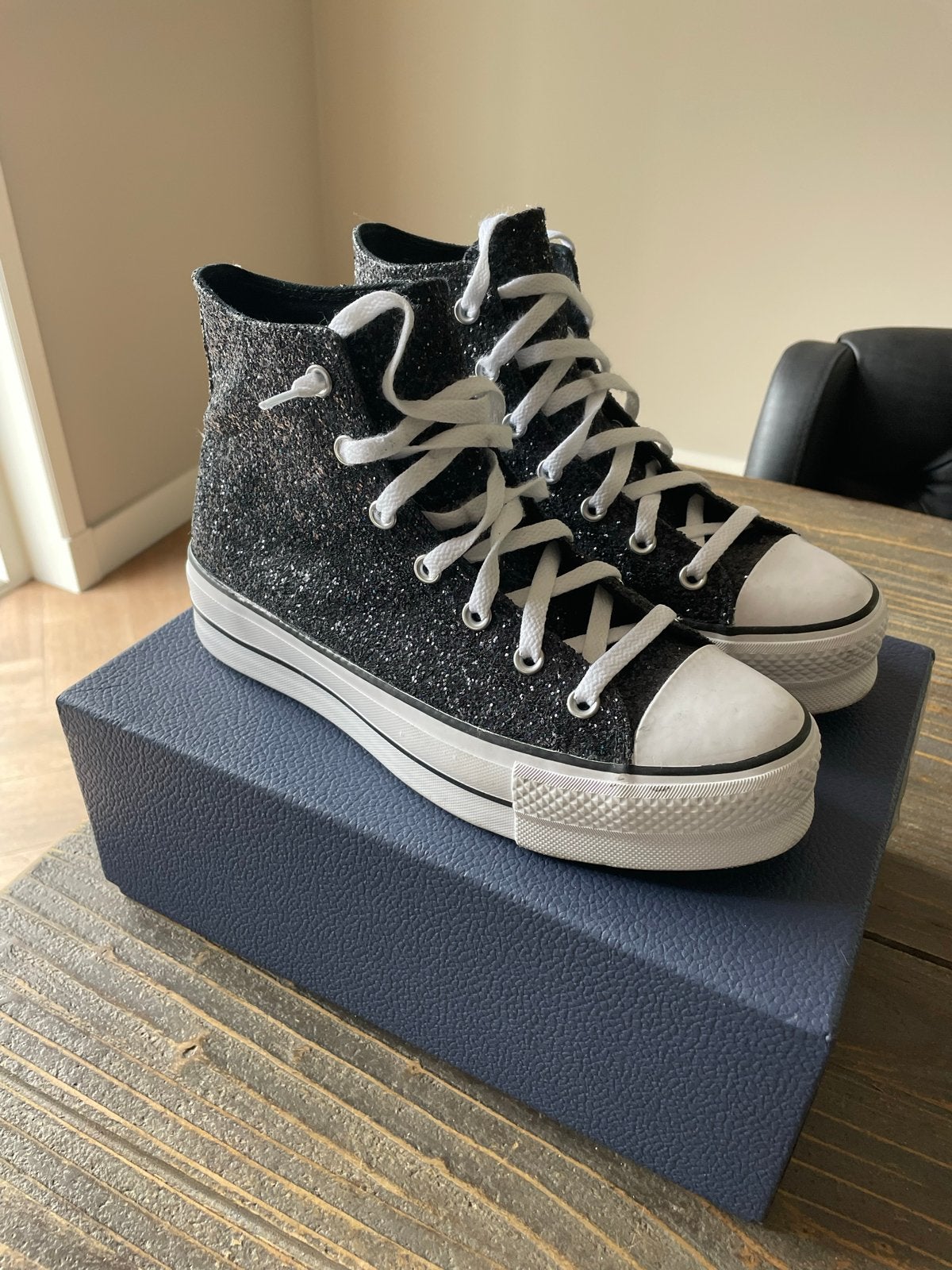 Converse All Star Glitter Sneakers Maat 42, Kleding | Dames, Schoenen, Zwart, Nieuw, Ophalen of Verzenden, Sneakers of Gympen