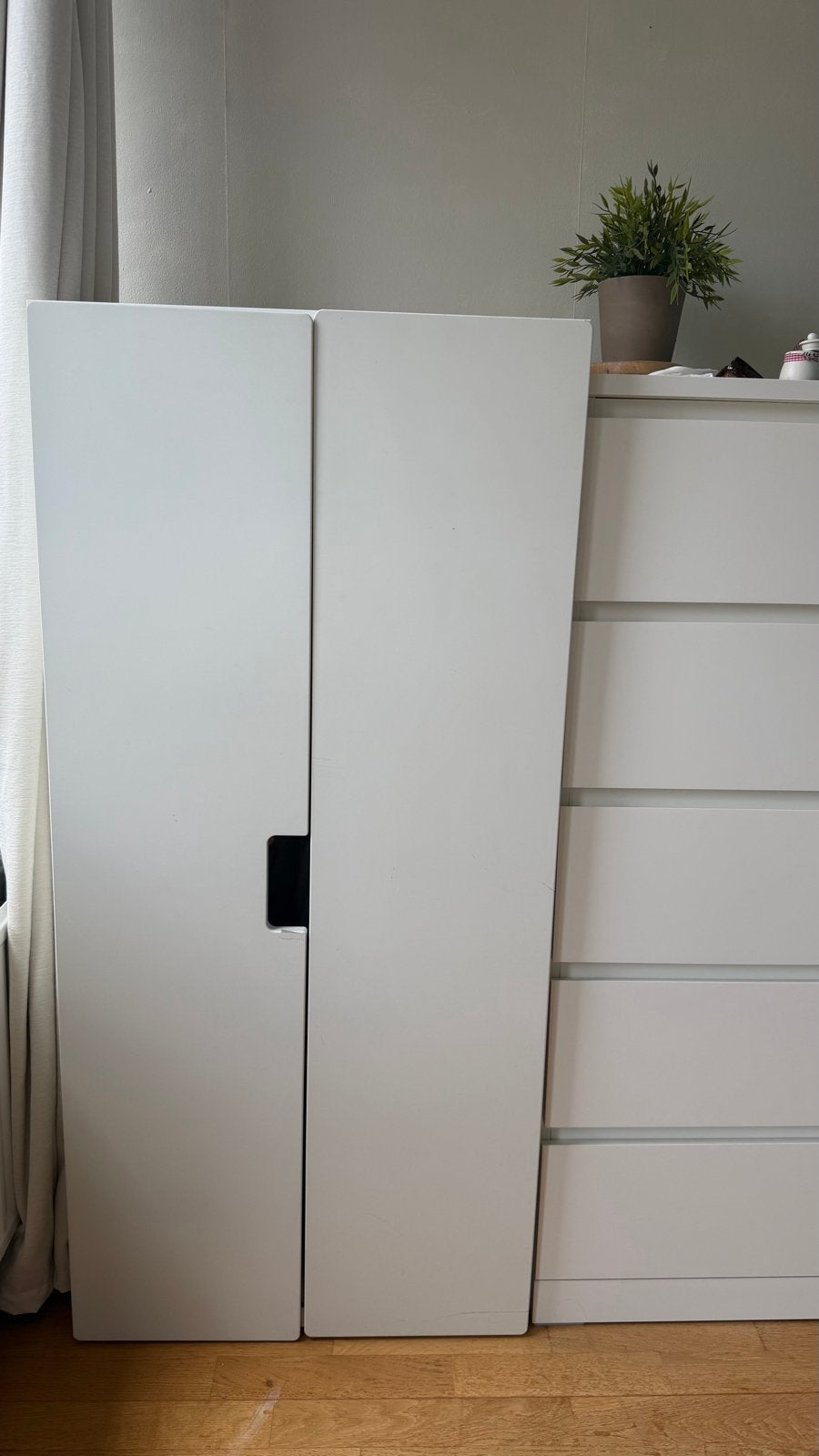 Ikea STUVA kledingkast wit met verstelbare plank en hangroed, Huis en Inrichting, Ophalen, Overige materialen, Gebruikt, 50 tot 100 cm