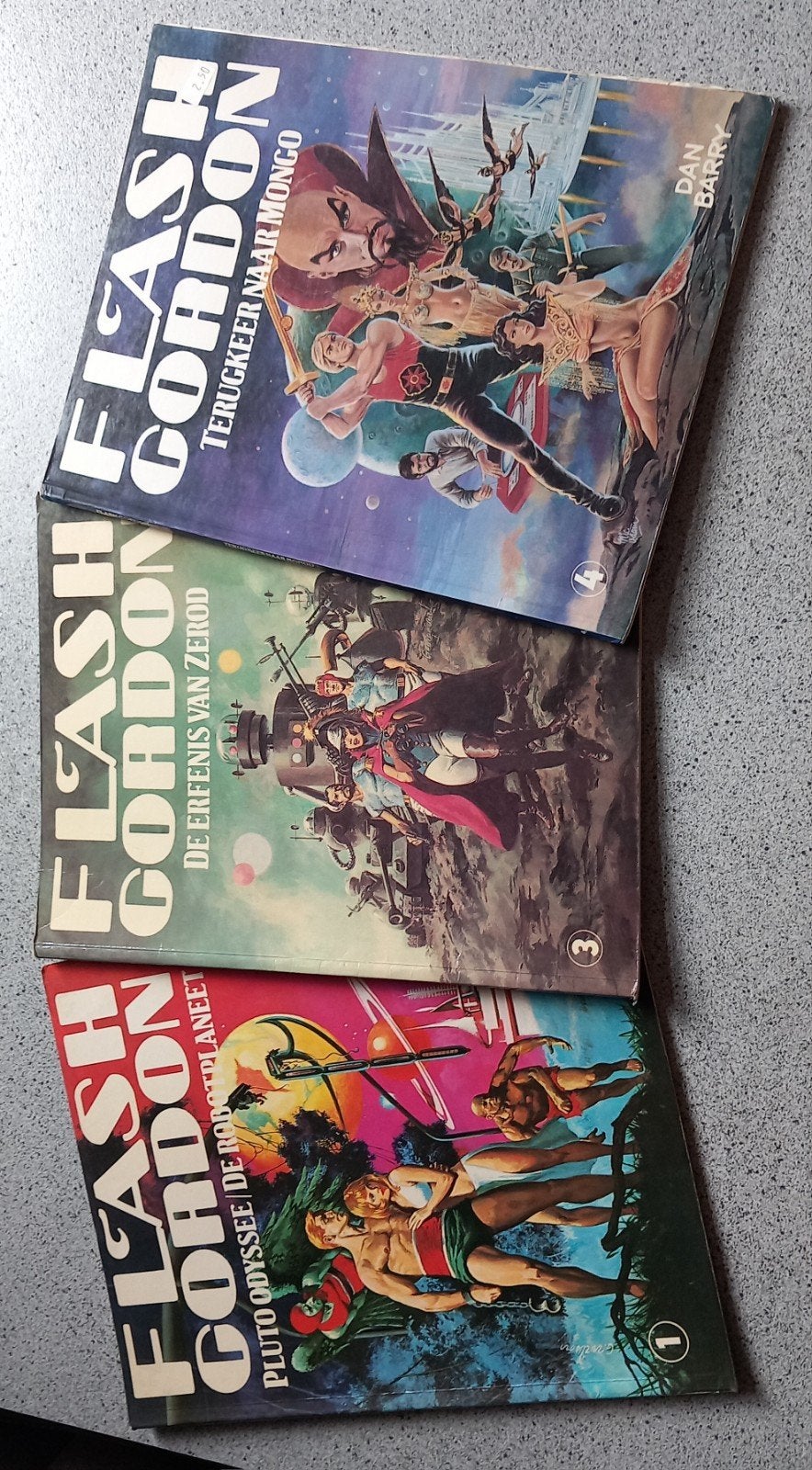 Flash Gordon strips - 3 delen - Dan Barry, Ophalen of Verzenden