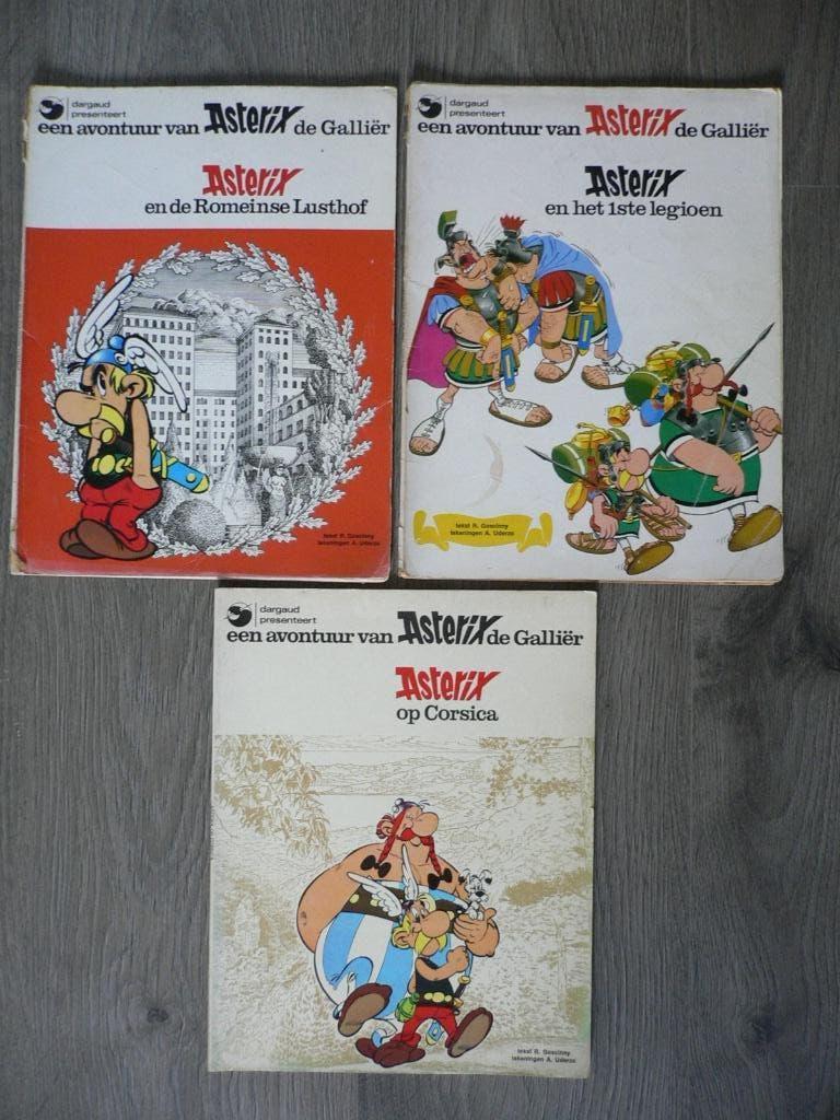 De avonturen van Asterix de Galliër, 3 stuks 1973 en 1975, Boeken, Gelezen, Ophalen of Verzenden, Goscinny & Uderzo, Meerdere stripboeken
