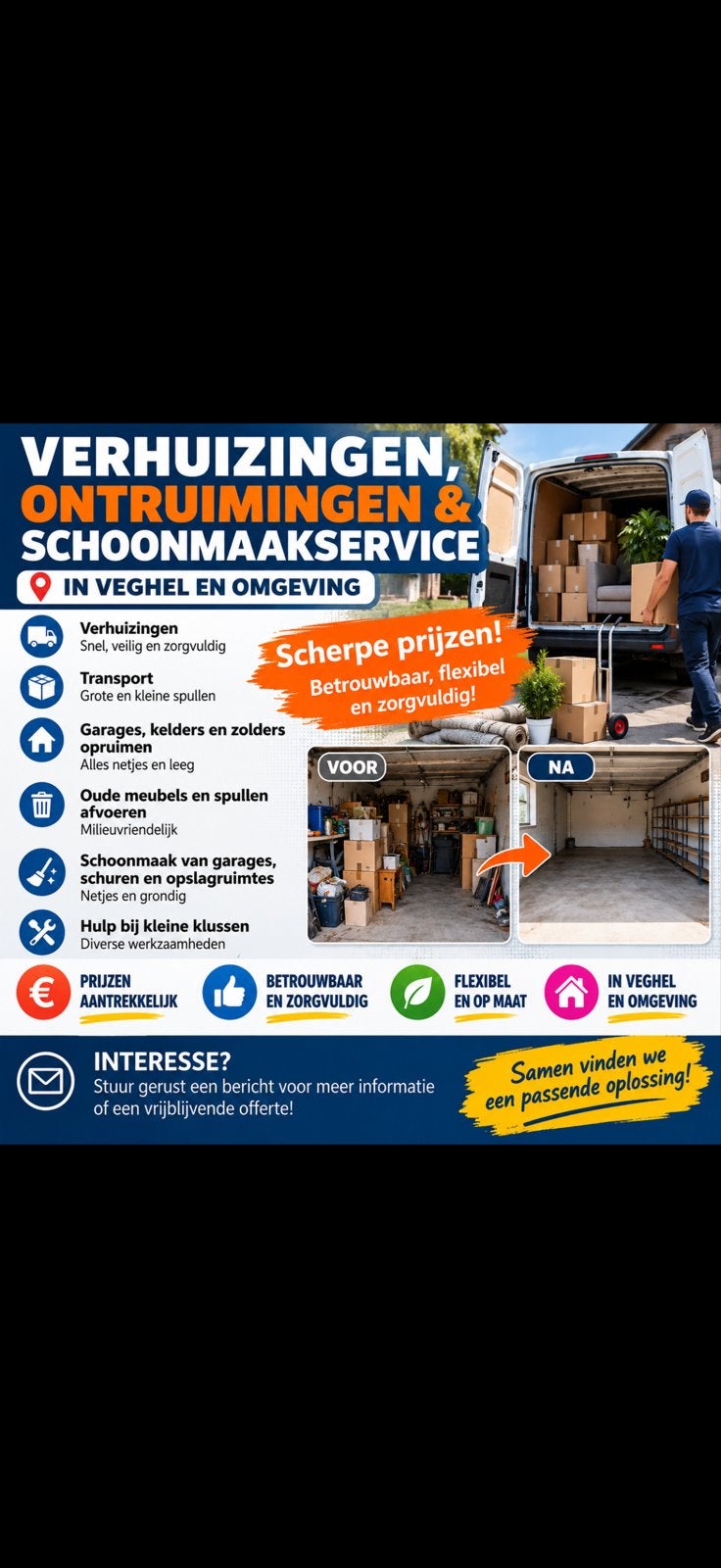 Verhuisservice & Transport – Betaalbaar en Betrouwbaar!