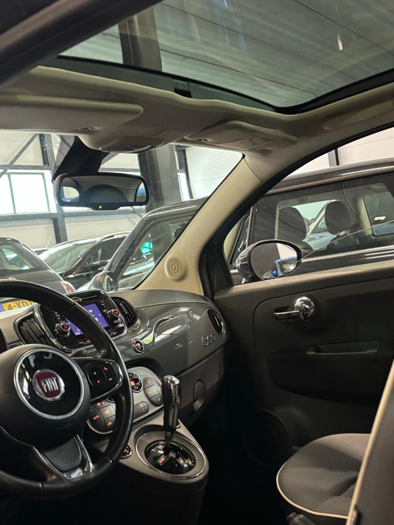 Fiat 500 Twinair Turbo 80pk Dualogic 2016 Grijs, 31 €/maand, Origineel Nederlands, Bedrijf, 26 km/l