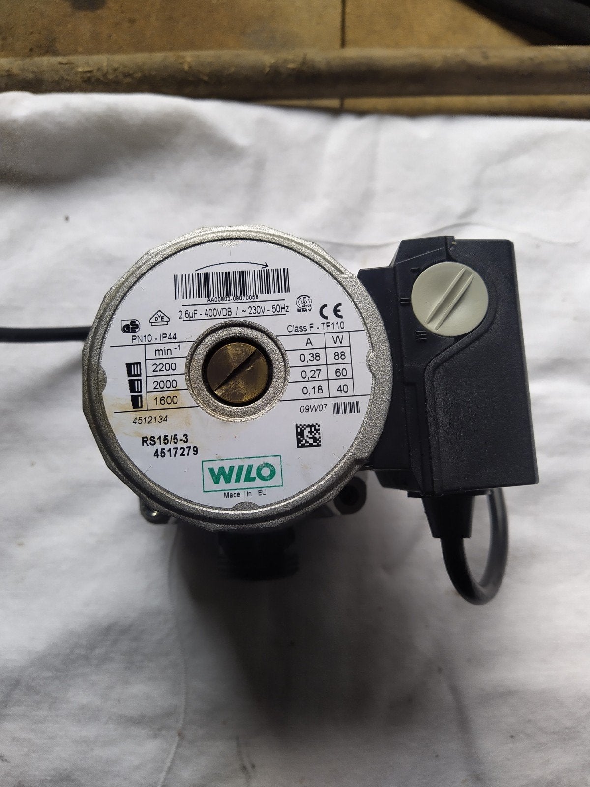 Wilo RS15/6-3 Circulatiepomp, Gebruikt, Minder dan 30 cm, Cv-ketel of Combi-ketel, Minder dan 60 cm