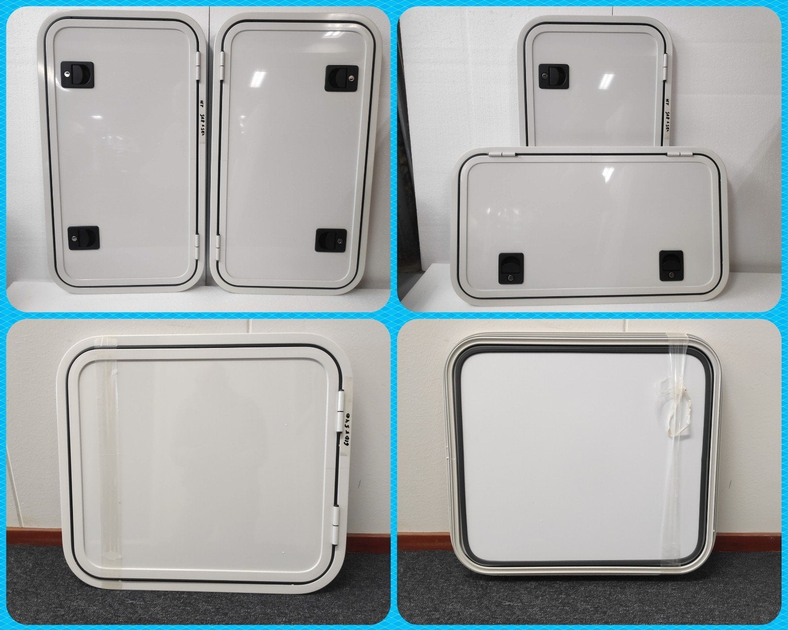 Aluminium camper deur of garagedeur met binnenpaneel, Ophalen, Nieuw