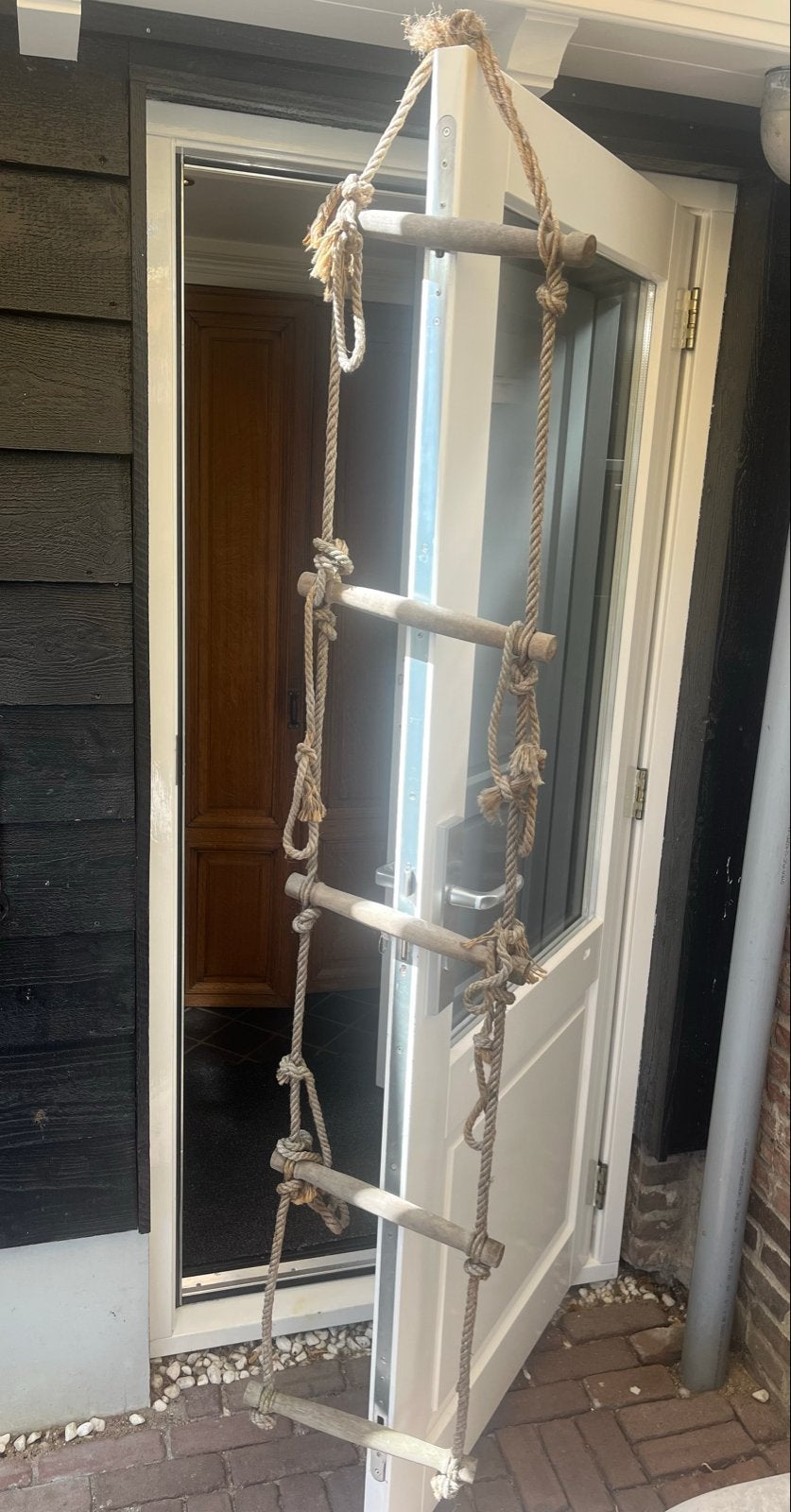Brocante Touwladder - Decoratief en Uniek, Ophalen