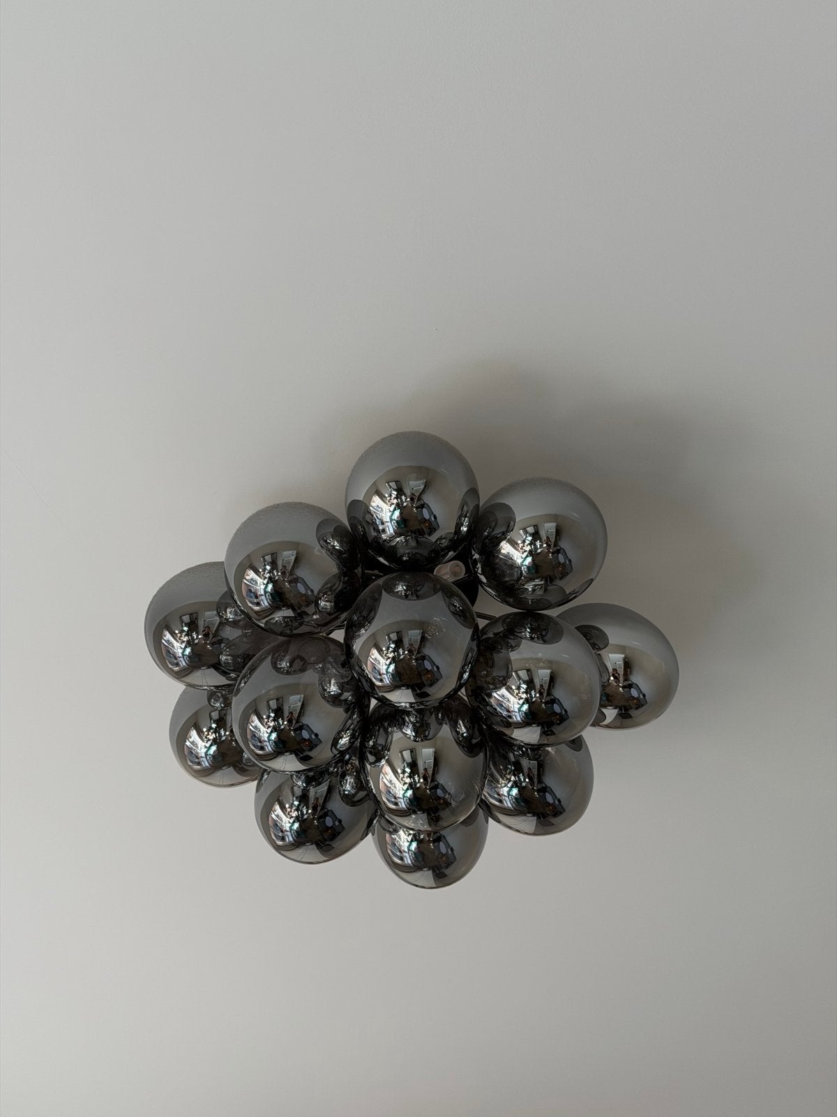 Set van 2 bubble plafondlampen - Zo goed als nieuw, Ophalen, Modern, Grijs, Plafondlamp