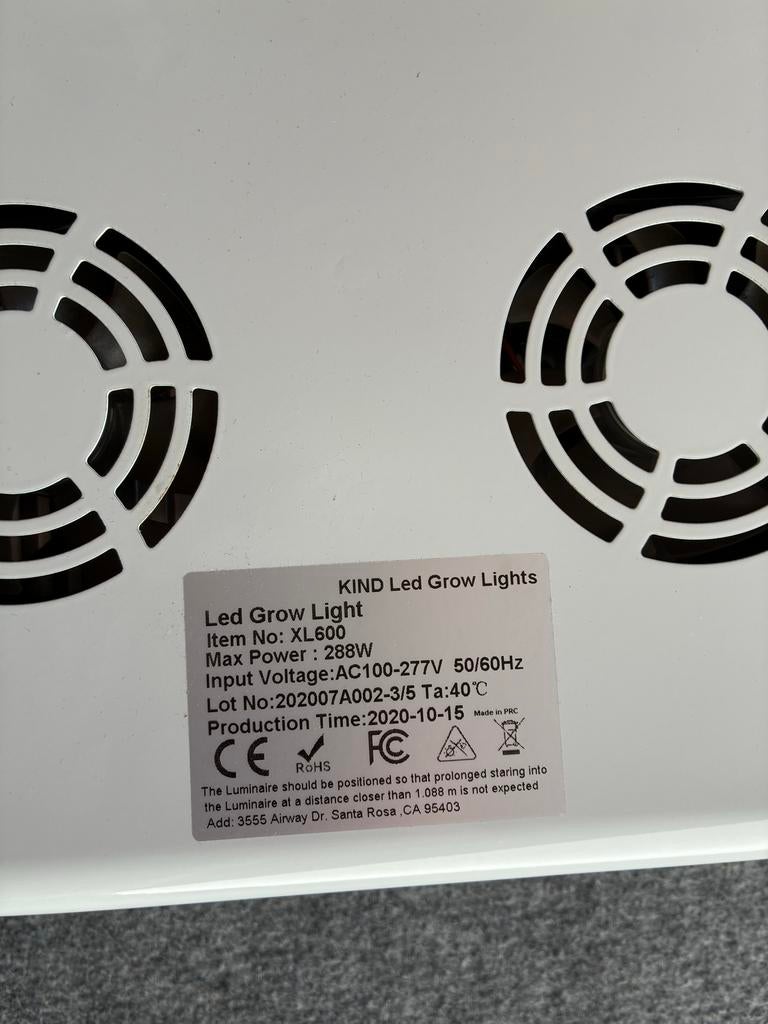 KIND LED Grow Light XL600 - Krachtige Kweeklamp, Tuin en Terras, Kweekspullen, Ophalen, Gebruikt, Kweeklamp