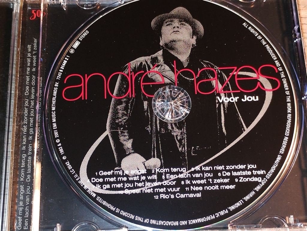 Andre Hazes - Voor Jou [24 Bit], Ophalen of Verzenden, Zo goed als nieuw, Levenslied of Smartlap