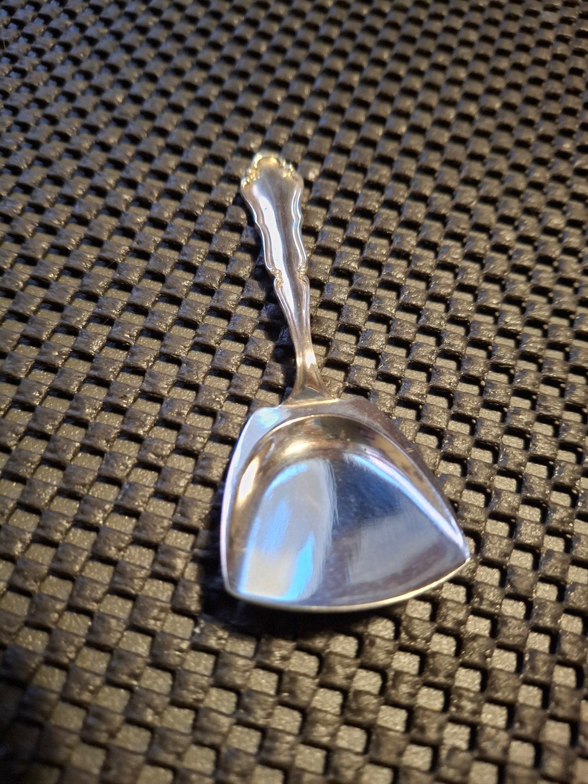 zilveren  theeschep, Antiek en Kunst, Antiek | Goud en Zilver, Ophalen of Verzenden