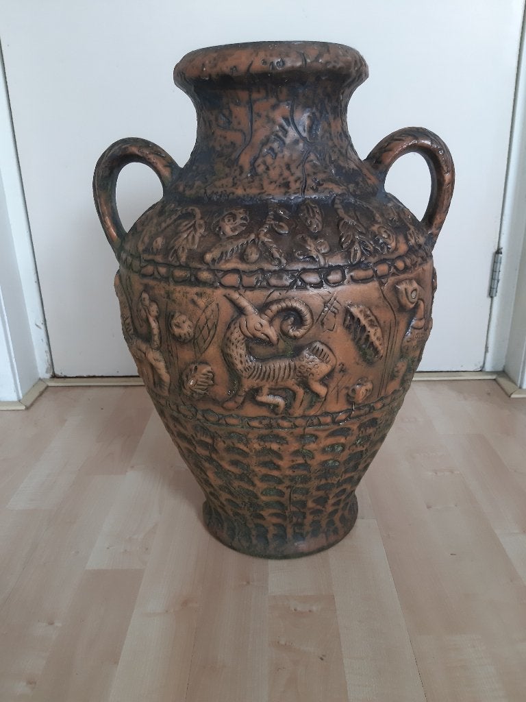 Vintage Jasba amfora vloervaas jaren 60 H52cm, Ophalen