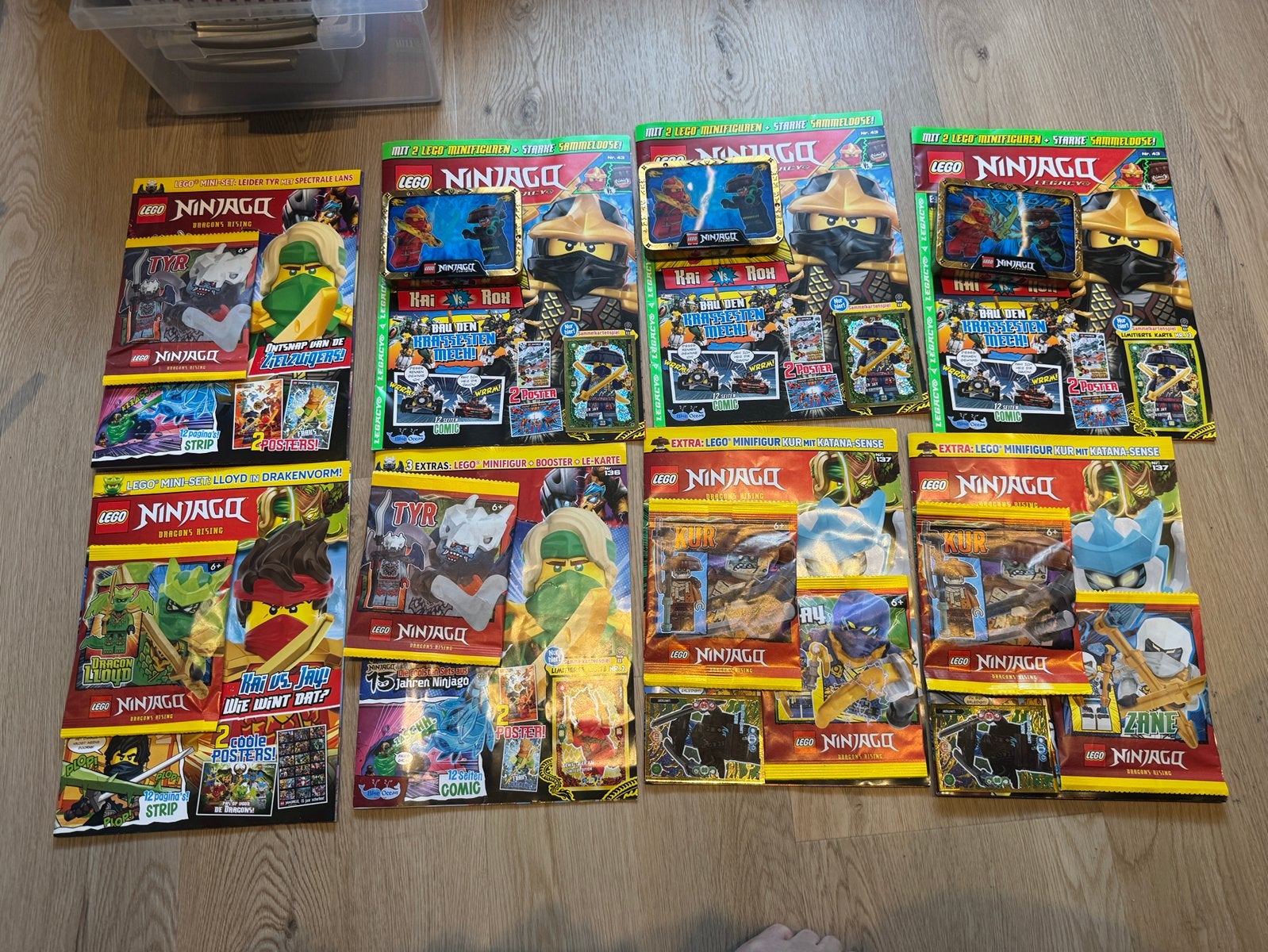 8 Lego Ninjago Magazines met Kur en Rox, Compleet, Lego, Nieuw, Ophalen of Verzenden