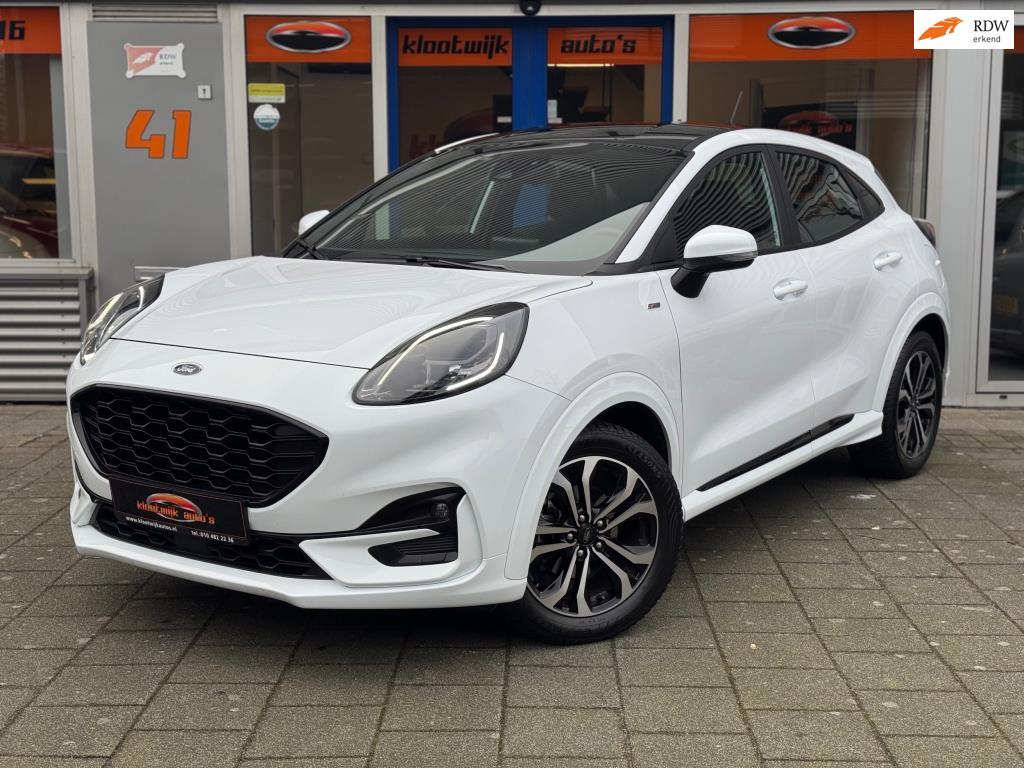 Ford Puma 1.0T ST-Line X Virtual Dash Navi Cruise 1e Eigenaa, Voorwielaandrijving, Zwart, Wit, Bedrijf