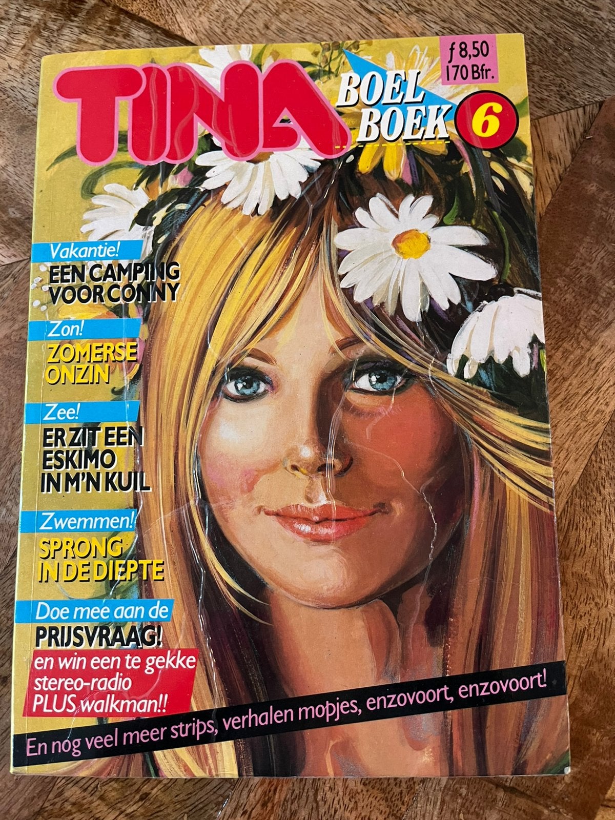 Tina boelboek 6 zwart/wit, Eén stripboek, Ophalen of Verzenden, Gelezen