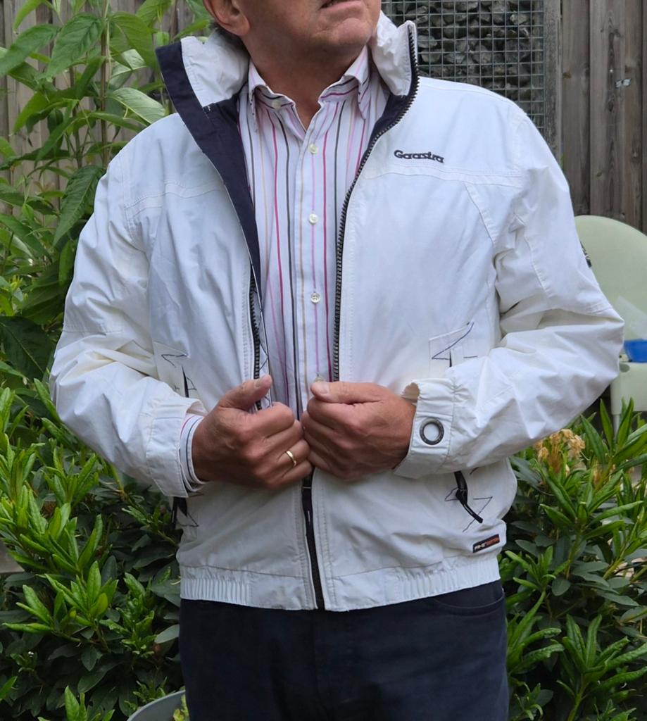 Gaastra Spierwit Jack - Zo goed als nieuw - Maat L, Maat 52/54 (L), Gaastra, Wit, Ophalen of Verzenden