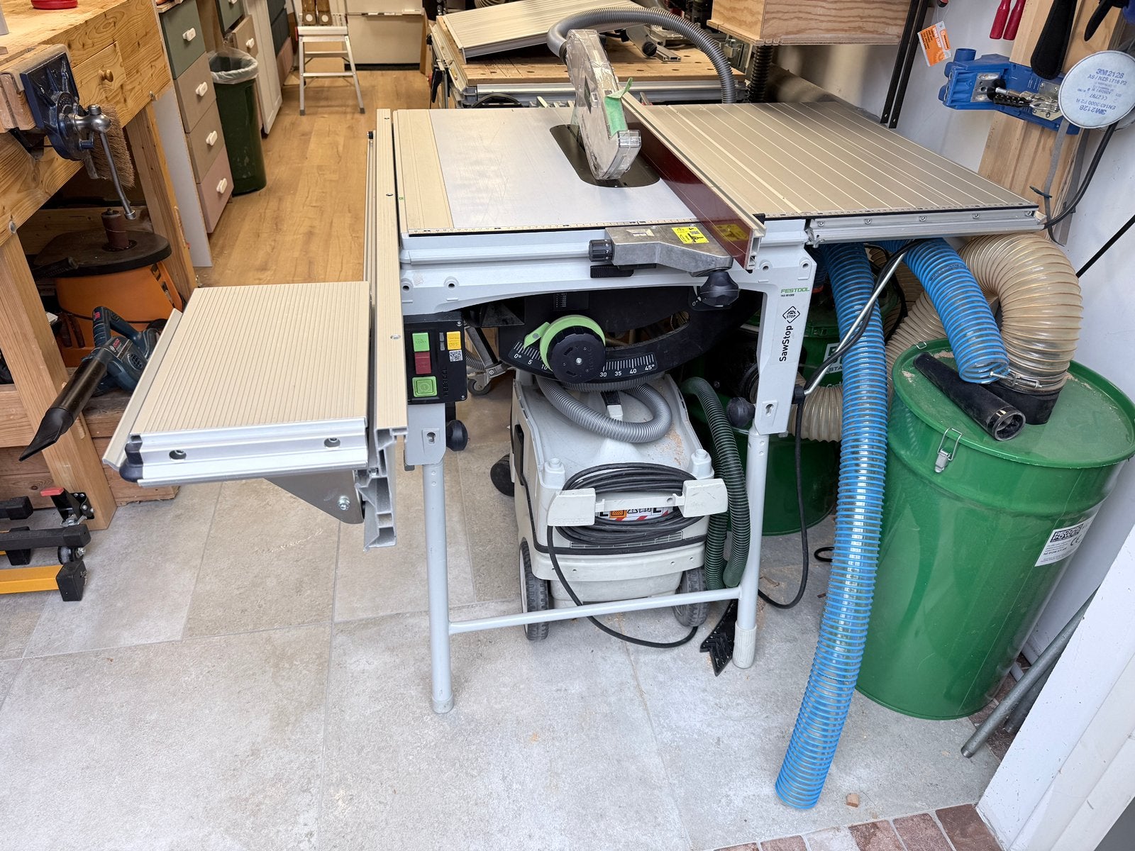 Festool TKS 80 EBS-SET Tafelcirkelzaag zeer goede staat, Doe-het-zelf en Verbouw, Ophalen, Cirkelzaag, 70 mm of meer, Zo goed als nieuw