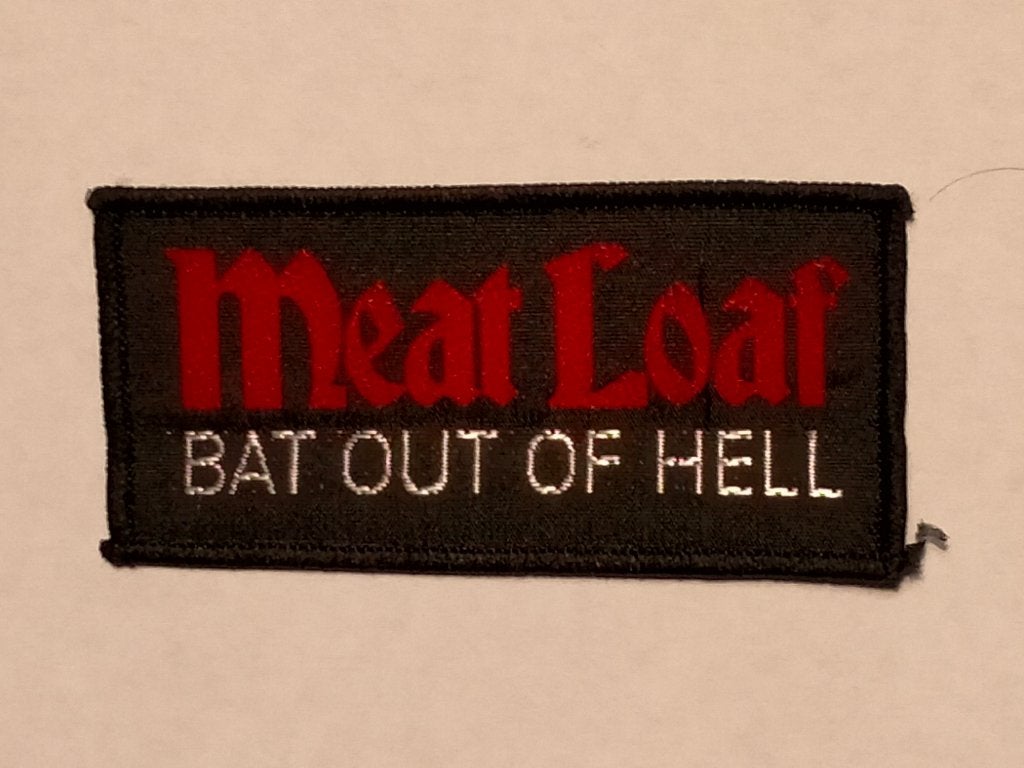 MeatLoaf Meat Loaf bat out of Hell muziek patch logo embleem, Ophalen of Verzenden, Nieuw, Kleding