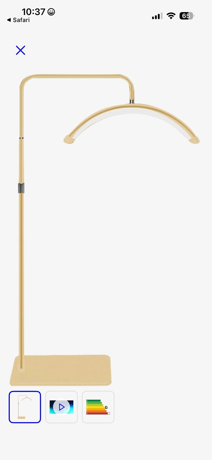 Halve maan lamp beauty, Ophalen, Nieuw, Minder dan 100 cm