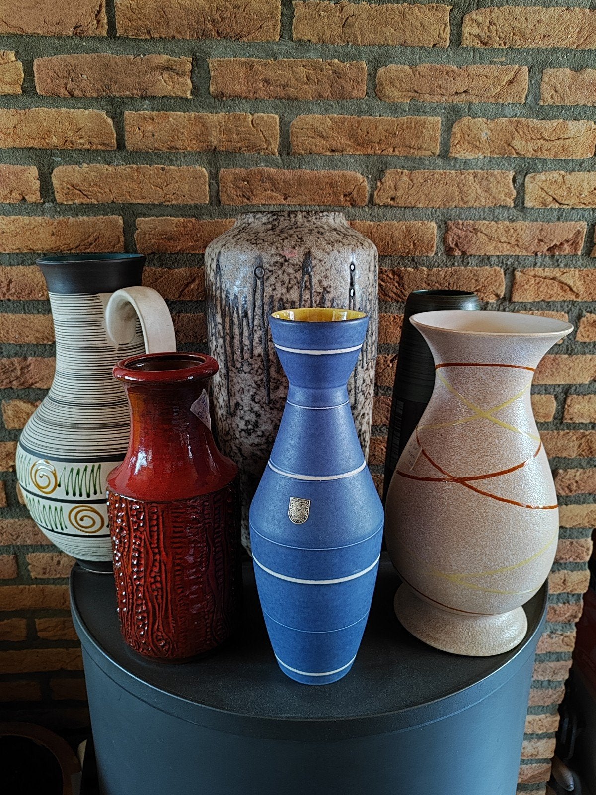 Diverse West-Germany keramiek vazen lamp ed, Antiek en Kunst, Antiek | Keramiek en Aardewerk, Ophalen of Verzenden