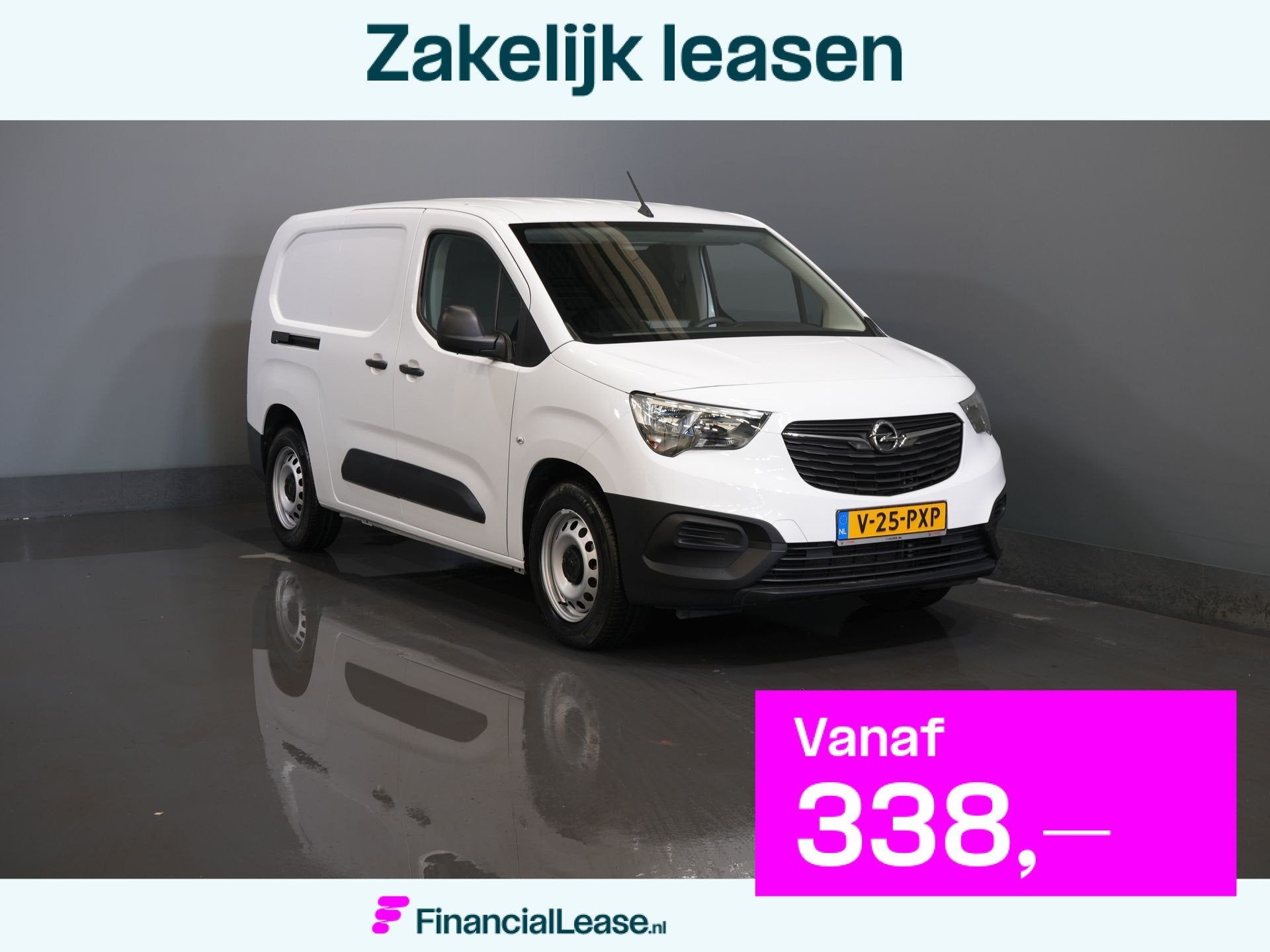 Opel Combo-e Electric 135 pk 50kWh 285 km WLTP L2 Snellader/, Gebruikt, 750 kg, 1634 kg, Wit