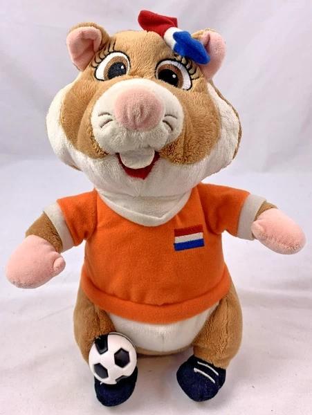 Albert Heijn AH Pluche Hamster Voetbalster Oranje Knuffel, Coolsingel 104, 3011 AG Rotterdam, Netherlands, Oranje, Hamster, Zo goed als nieuw