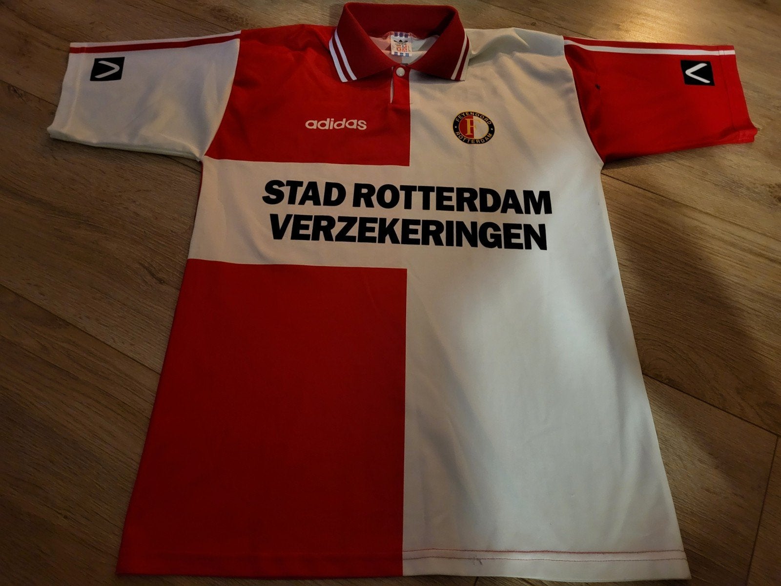 Feyenoord shirt stad rotterdam verzekeringen, Verzamelen, Ophalen of Verzenden, Gebruikt, Feyenoord, Shirt