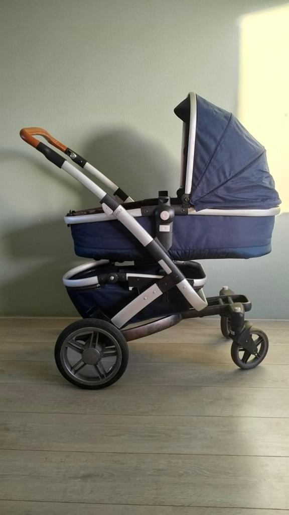 Nette Joolz Geo kinderwagen met reiswieg, Kinderen en Baby's, Kinderwagens en Combinaties, Gebruikt, Verstelbare duwstang, Ophalen